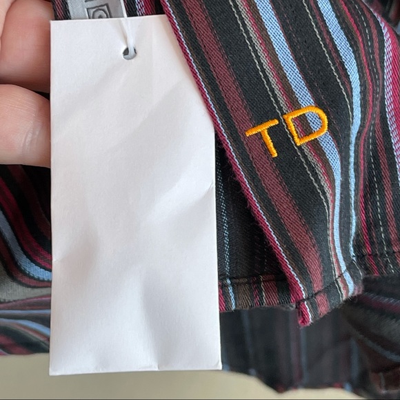 Thomas Dean Striped Button Down XL NWT - Picture 6 of 7